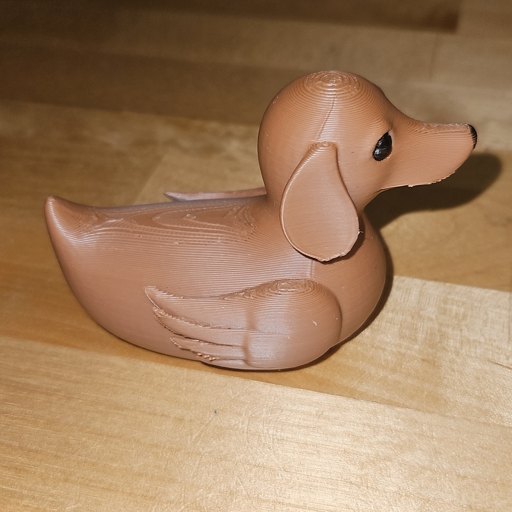 3D Printed Dachshund Duck Figurine Nwot - Picture 4 of 5